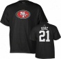 Frank Gore San Francisco 49ers Black Reebok Name & Number T-shirt