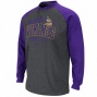 Minnesota Vikings Charcoal Bsd Henley Long Sleeve T-shirt