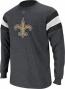 New Orleans Saints Charcoal End Of Line Iii Long Slerve Jersey Shirt