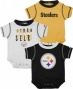 Pittsburgh Steeelers Infant 3-piece Creeper Set