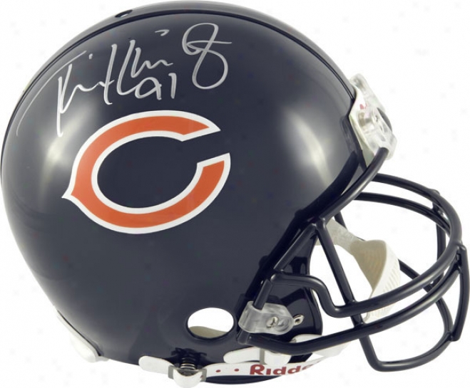 Tommie Harris Autographed Pro-line Helmet  Details: Chicago Bears, Authentic Riddell Helmet