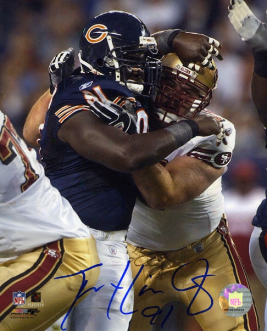 Tommie Harris Chicago Bears 8x10 Autographed Photograph