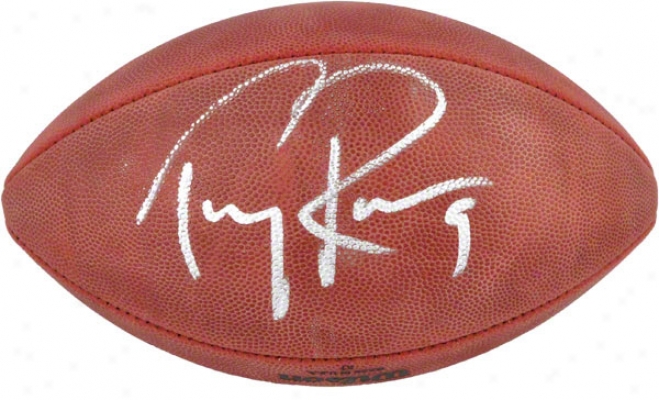 Tony Romo Autographed Football  Details: Pro Football