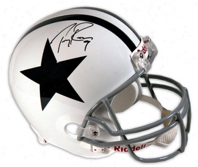 Tony Romo Autographed Pro-line Helmet  Details: Dallas Cowboys , Thanksgiving Day Helmet