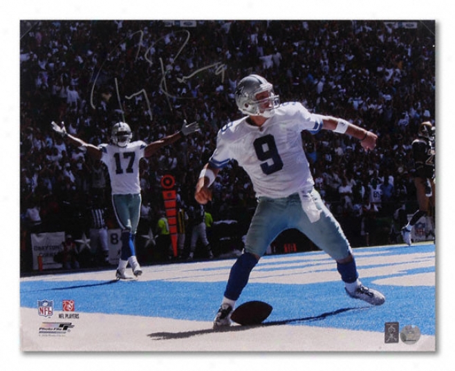 Tony Romo Dallas Cowboys - Celebration - Autographed 16x20 Photograph