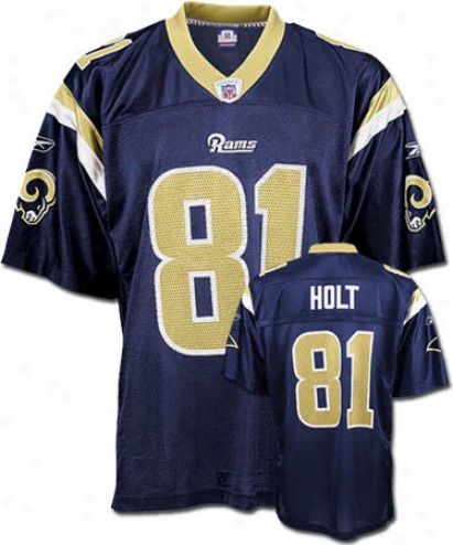 Torry Holt Reebok Nfl Navy Replica St. Louis Rams Youth Jersey