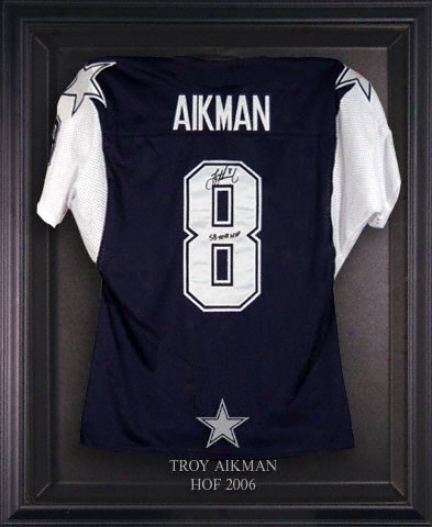 Troy Aikman Hall Of Fame 2006 Jersey Display Case