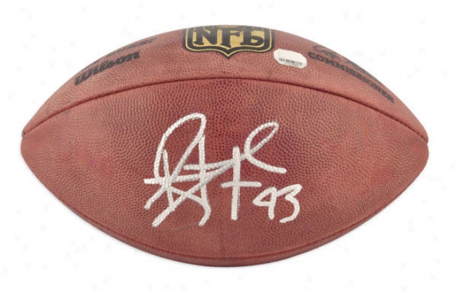 Troy Polamalu Autographed Football  Details: Pittsburgh Steelers, Pro Football