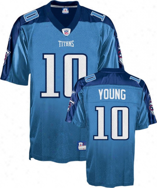 Vince Youthful Youth Jeresy: Reebok Light Blue Replica #10 Tennessee Titans Jersey