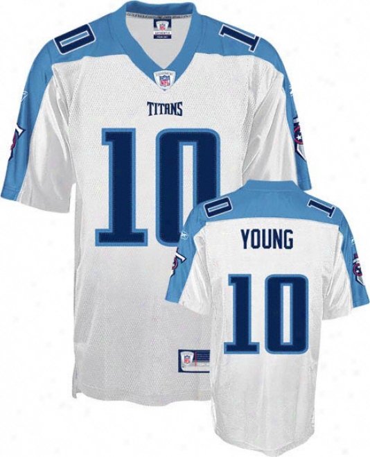 Vince Young Youth Jersey: Reebok White Replica #10 Tennessee Titans Jersey