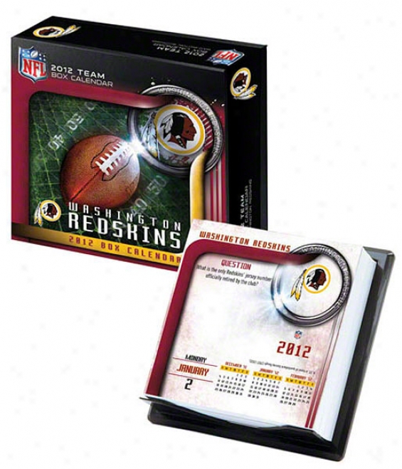 Washington Redskins 2012 Box Calendar