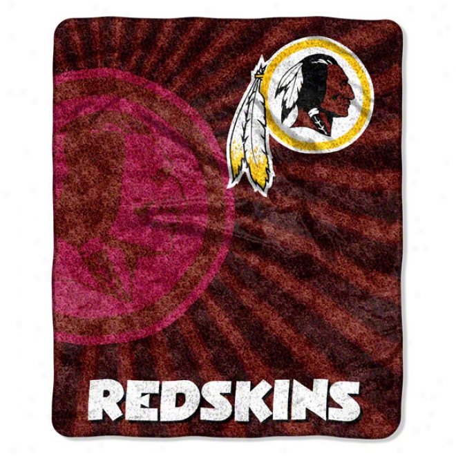 Washington Redskins 50x60 Strobe Sherpa Throw