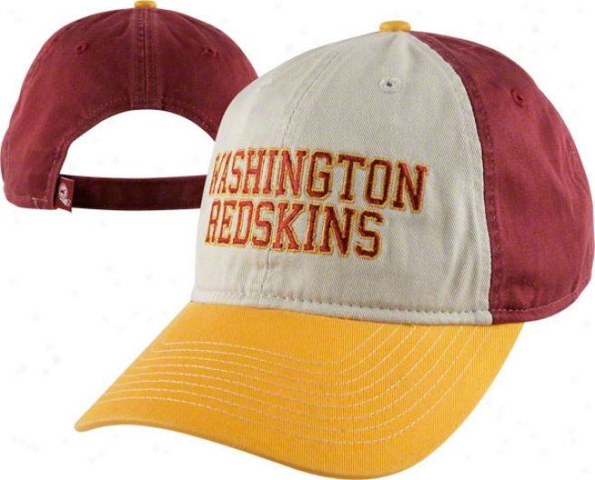 Washington Redskins Adjustable Hat: Garment Washef Team Name Hat