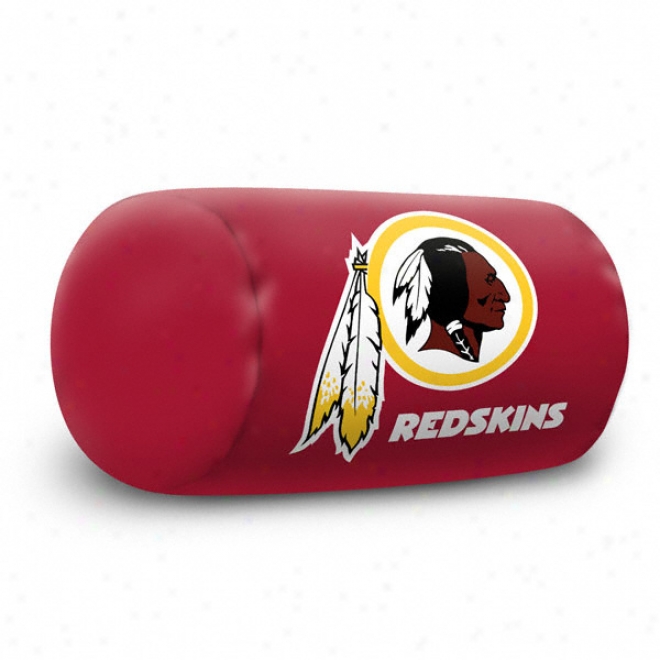 Washington Redskins Beaded Spandex Bolste5 Pillow