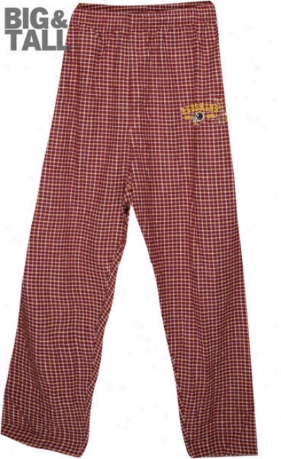 Washington Redskins Big & Tall Flannel Pants