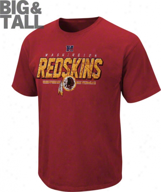 Washington Redskins Big & Tall Vintage Roster Pigment Dye T-shirt