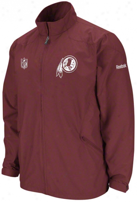 Washington Redskins Burgundy 2011 Sideline Static Tempest Lightweight Jaccket