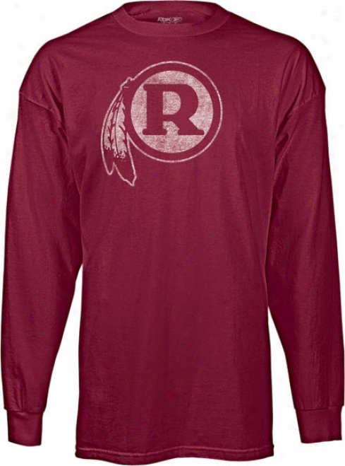 Washington Redskins Classic Nfl Throwback Logo Long Sleeve T-shirt