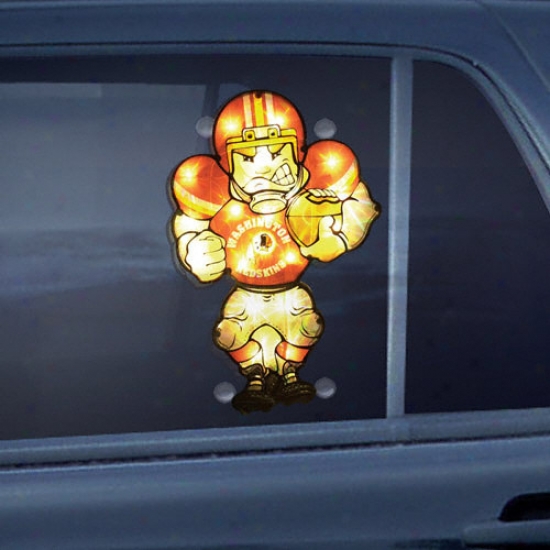 Washington Redskins Double Sided Car Window Light-up Player
