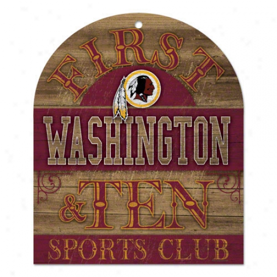 Washington Redskins First & Ten Woox Sign