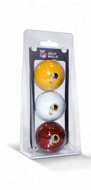 Washington Redskins Golf Ball 3 Pack