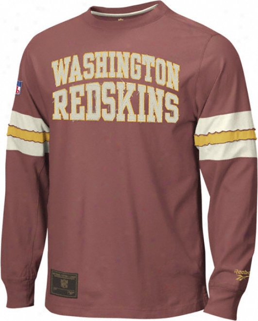 Washington Redskins Gridiron Classics Long Sleeve Jersey Crew