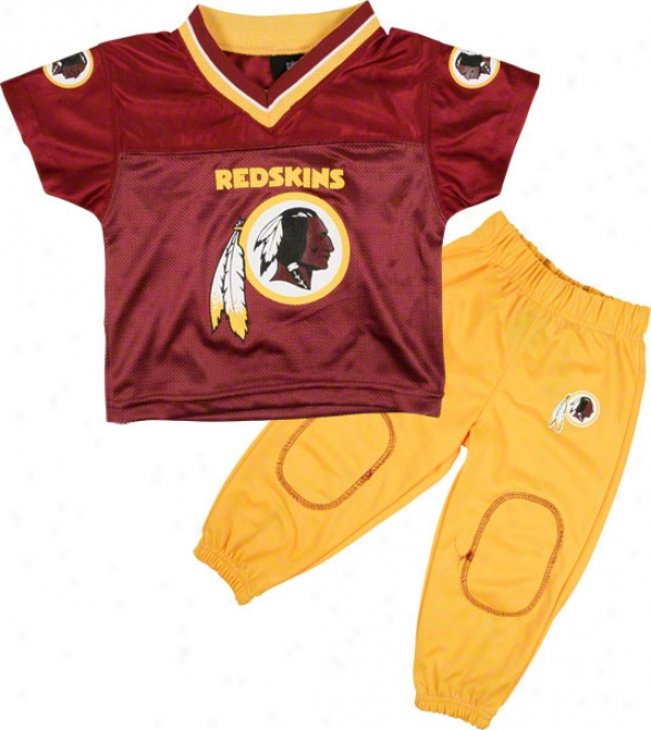 Washington Rdskins Infant Football Jersey And Long Set