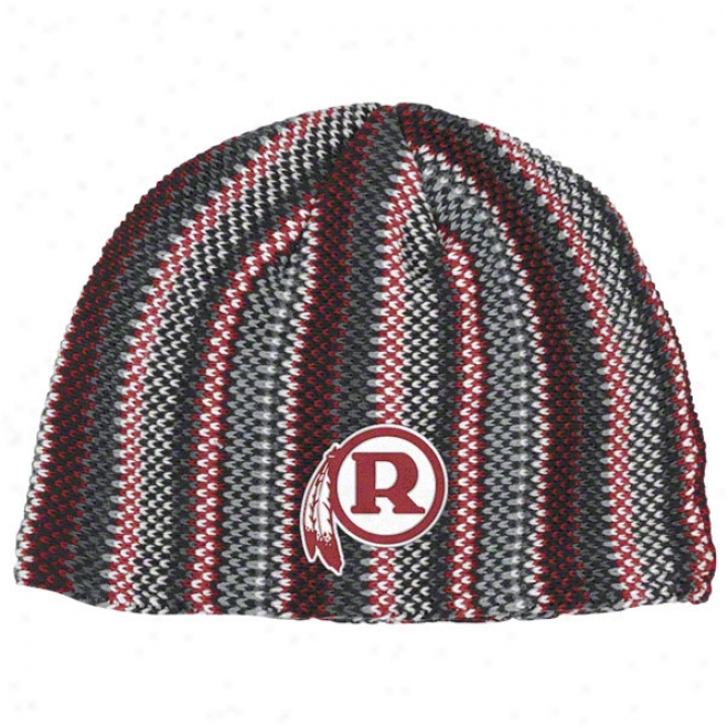 Washington Redskins Knit Hat: Retro Uncuffed Knit Hat