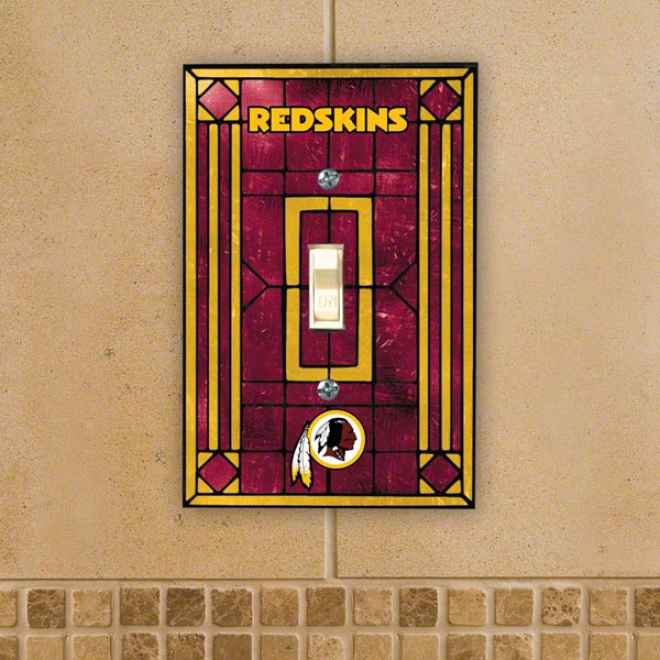 Washington Redskins Unencumbered Switch Cover: Single Glass