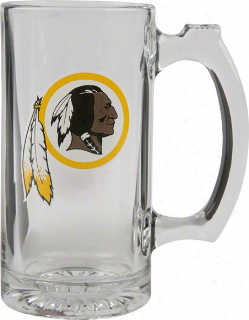 Washington Redskins Logo Glass Tankard