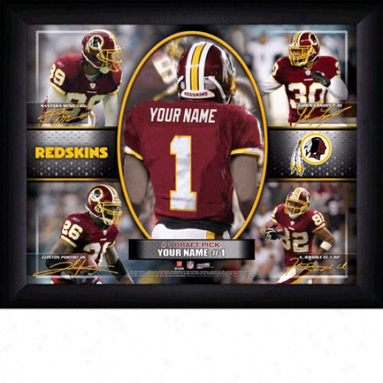Washingtln Redskins Personalized Action Collage Print