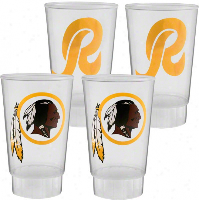 Washingtkn Redskins Plastic Tumbler 4-pack