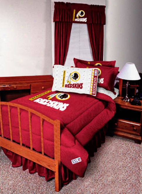 Washington Redskins Queen Bedskirt