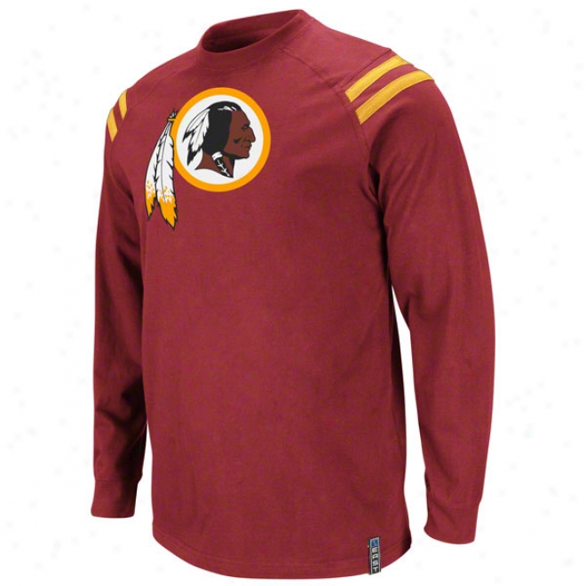 Washington Redskins Red Victory Boast Iii Far-seeing Sleeve T-shirt