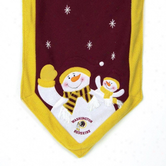 Washingotn Redskins Snowman Table Runner