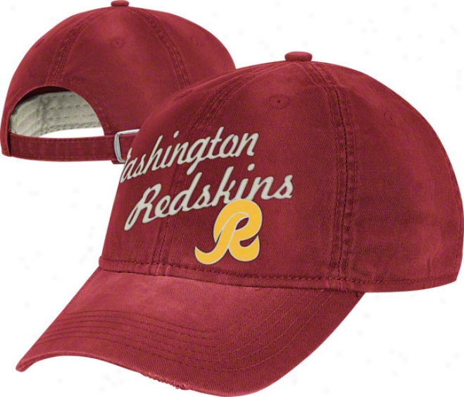 Washington Redskins Vintage Hat: Lifestyle Clownish gait Adjuetable Hat