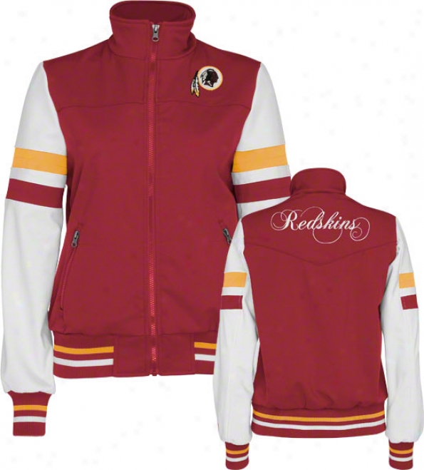 Washington Redskins Women's Full-zip Color-blocked Polyester Softshell Jacket