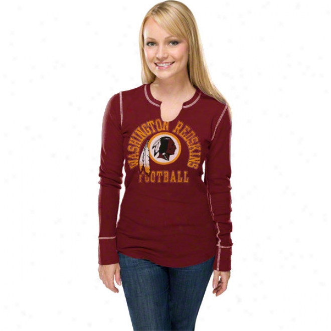 Washington Redskins Women's Gameday Gal Iii Red Long Sleeve Top