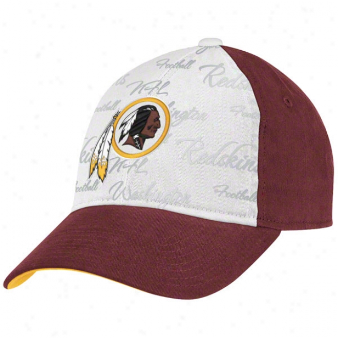 Washington Redskins Women's Hat: Foil Print Adjustable Hat