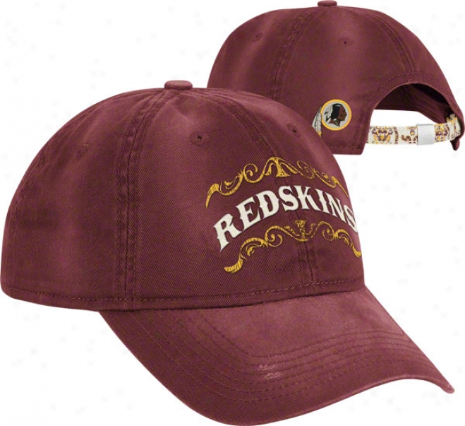 Washingtkn Redskins Women's Hat: Paisley Slouch Adjustable Hat