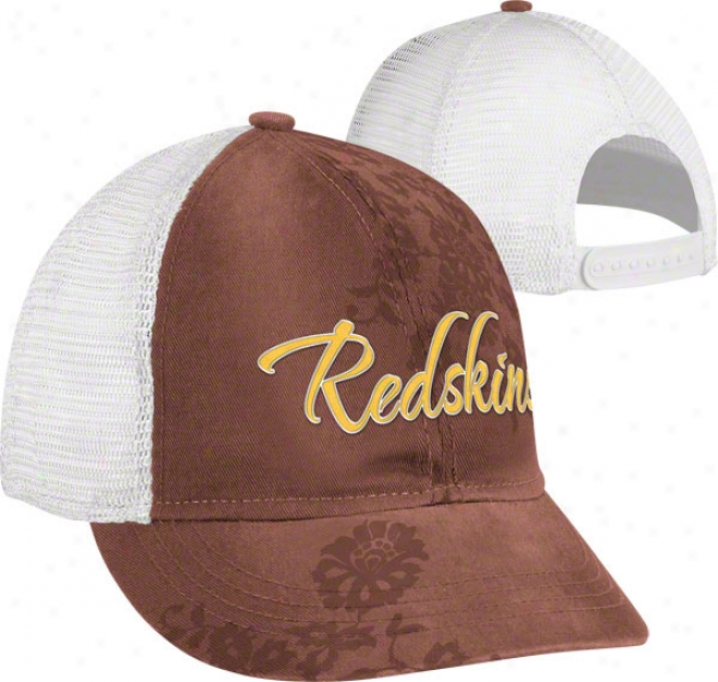 Washington Redskins Women's Hat: Short Brim Adjustable Hat