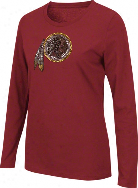 Washington Redskins Women's Ja2zed Up Red Long Sleeve T-shirt