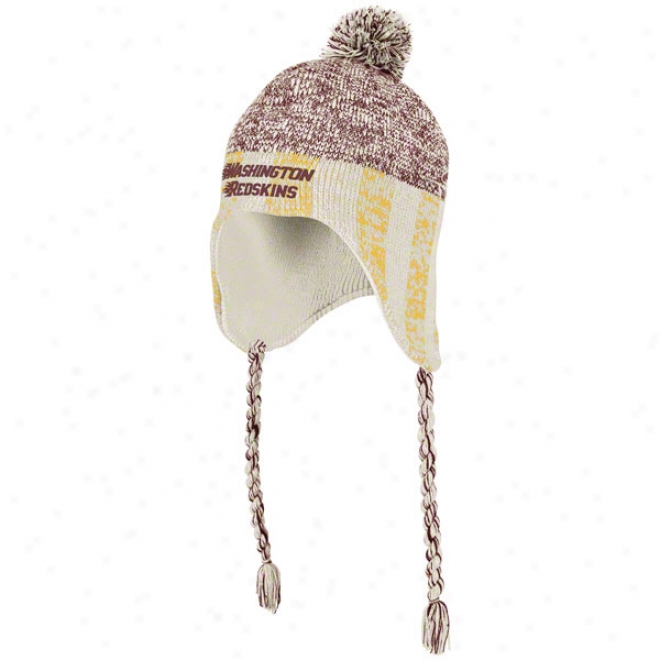 Washington Redskins Women's Knit Hat: Lifestyle Tassel Pom Knit Hat