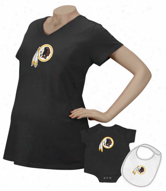 Washington Redskins Women's Logo Premier Too Maternity T-shirt/infant Set