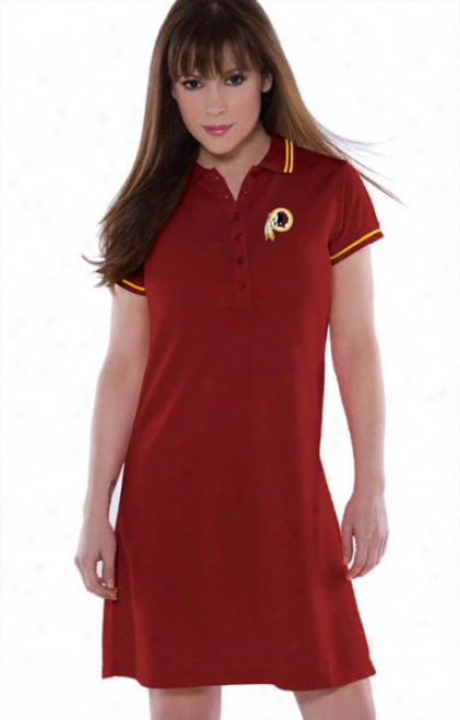 Washington Redskins Women's Pique Polo Dress - By Alyssa Milano