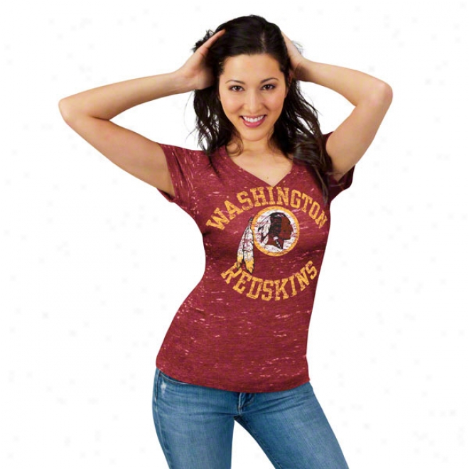 Washington Redskins Women's Pride Playing Ii Red Short Sleeve Top