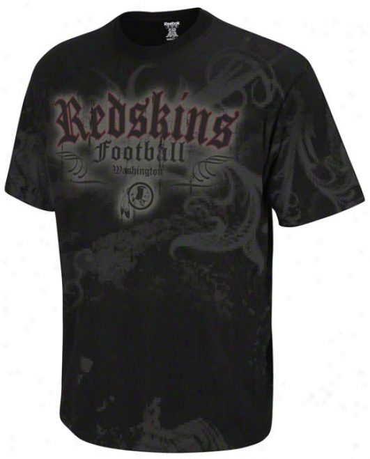 Washington Redskins Youth All Over Rebel T-shirt