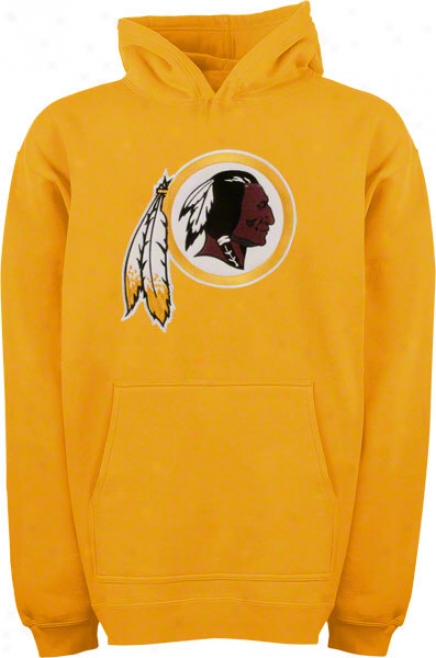 Washington Redskins Youth Gold Big Logo Hooded Sweatshirt