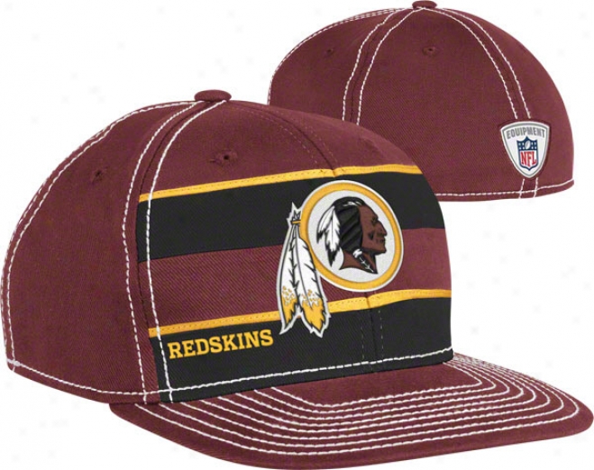 Washington Redskins Youth Hat: 2011 Gamester Sideline Flat Brim Flex Hat