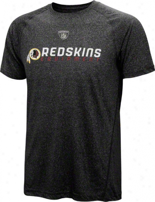 Washington Redskins Youth Hdathered Black Speedwick Performance T-shirt